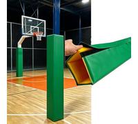Almohadilla para bastón de baloncesto, protector anticolisión resistente de 5 pies, cubierta de columna resistente a la intemperie para soporte de interior/exterior, forma cuadrada, duradera y fiable