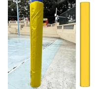 Almohadilla para bastón de baloncesto, protector de cojín de espuma gruesa resistente a los rayos UV, acolchado reutilizable de 6 pies de alto para postes redondos de 2.5 a 9.5 pulgadas, protección