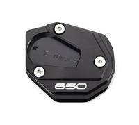 Almohadilla para Caballete Moto Soporte Lateral para Motocicleta, Placa Ampliada, Accesorios para KA&Was&AKI Z 650 800 900 1000 Z900 RS Z1000 SX Z650 2017-2024 2023(Black-650)