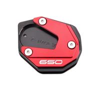 Almohadilla para Caballete Moto Soporte Lateral para Motocicleta, Placa Ampliada, Accesorios para KA&Was&AKI Z 650 800 900 1000 Z900 RS Z1000 SX Z650 2017-2024 2023(Red-650)