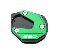 Almohadilla para Caballete Moto Soporte Lateral para Motocicleta, Placa Ampliada, Accesorios para KA&Was&AKI Z 650 800 900 1000 Z900 RS Z1000 SX Z650 2017-2024 2023(Green-650)