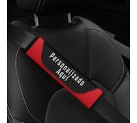 Almohadilla para Cinturón de Seguridad Coche - Fundas Personalizadas Transpirables y Hombreras de Automóvil - Cubre Cinturones para Niños y Adultos en Fibra de Carbono