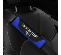 Almohadilla para Cinturón de Seguridad Coche - Fundas Personalizadas Transpirables y Hombreras de Automóvil - Cubre Cinturones para Niños y Adultos en Fibra de Carbono