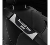 Almohadilla para Cinturón de Seguridad Coche - Fundas Personalizadas Transpirables y Hombreras de Automóvil - Cubre Cinturones para Niños y Adultos en Fibra de Carbono