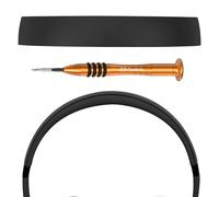 Almohadilla para Diadema de plástico Geekria Compatible con Auriculares Beats Solo 4, Pieza de reparación de la Banda de Repuesto (Negro)