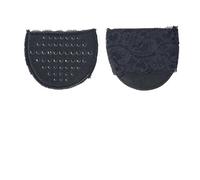 Almohadilla para el antepié Calcomanía para zapatos Inserciones Gel Zapatos de tacón Cojín Antideslizante Tacones altos Medias plantillas Pie Calcetines Relleno Mujer Accesorios-C-Negro