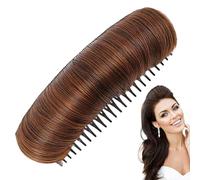 Almohadilla para el cabello esponjosa, almohadilla invisible para el cabello, pinzas naturales transpirables para crear una transición sin costuras, aumento de volumen instantáneo y tu peinado
