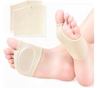 Almohadilla para el Metatarso,Almohadillas Metatarsianas con Gel,Alivio Dolor Antepie Metatarsalgia,Lavables y Reutilizables,Apto Para la Mayoría de Las Personas,Beige,XL