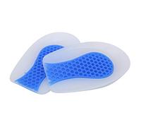 Almohadilla para el talón, plantilla para aumentar la invisibilidad que alivia el dolor de pie Materiales de alta calidad Copas de gel para el talón, fáciles de quitar y limpiar para mujer(L)