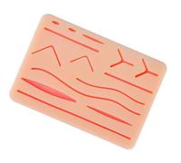 Almohadilla para la piel de práctica de sutura quirúrgica profesional con modelo de entrenamiento de sutura de 14 heridas para desarrollo de habilidades Herramienta de entrenamiento de costura