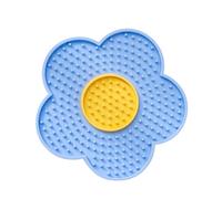 Almohadilla para lamer Mascotas, con ventosas, Almohadilla de Mantequilla, Alfombrilla de Silicona de Flores para Aseo, Corte de Clavos, baño, del estrés