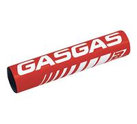 Almohadilla para manillar de gas redonda con cierre de velcro, color rojo y blanco.