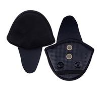 Almohadilla para orejas de motocicleta, casco de motocicleta de 15 x 13 cm, amplia adecuación, cubierta lateral desmontable con material cálido de alta densidad, bloqueador de viento para una gran