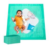 Almohadilla para orinal con bolsillos, cambiador desechable extra grande, suave y absorbente que puede contener artículos esenciales para bebés. Portátil para bebés, XL para niños pequeños y perfecto
