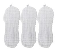 Almohadilla para Pañales de Algodón Transpirable, Portátil, 3 Piezas | Coche y Regazo, Color Blanco, Uso en Cambio de Pañal, Ayuda a Reducir Fugas y Protege Muebles