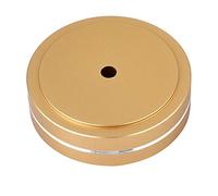 Almohadilla para pies de aislamiento de altavoz duradero de goma antideslizante, almohadilla para pies de amplificador de audio, antivibración para uso diario de jugadores(Golden)