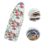 Almohadilla para Planchar de 122 x 38 cm y 109 x 33 cm, tamaño estándar, Resistente a Quemaduras, 2 Capas (Color: Rosa, tamaño: 110 x 34 cm)