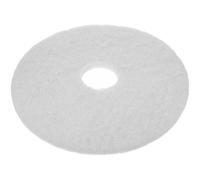 Almohadilla para Pulidora de Suelos Tejido Blanco Reutilizable, 17 Pulgadas | Limpieza Profunda Profesional, para Piedra y Madera, Uso Comercial y Janitorial, Incluye 1