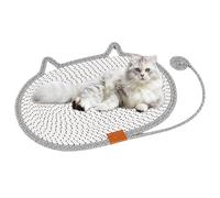 Almohadilla para rascar , almohadillas para rascar , 19.7 x 13.7 x 0.4 pulgadas, adorable algodón natural para mascotas, esquinas de suelo, cama, sofá, mesa, tapete apto para viajes, para