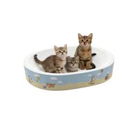 Almohadilla para rascar para gatos, juguetes que no se desprenden, cuenco de tablero para rascar para gatos de interior, para razas pequeñas, medianas y grandes, muebles, sofá, puerta, enriquecimiento