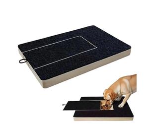 Almohadilla para rascar uñas para perros: diseño de recortador de aseo de madera, superficie de limado de uñas incorporada, estructura de madera natural duradera con base antideslizante | Cuidado, man