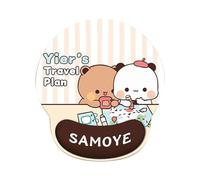 Almohadilla para Ratón Bubu Dudu con Reposamuñecas Almohadilla para Ratón Anime Kawaii para Ordenadores de Escritorio Portátiles Oficina Accesorios para el Hogar