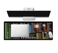 Almohadilla para ratones de computadora, teclado de atajos, alfombrilla de escritura antideslizante, ayuda de procesamiento de tareas para laptop, para escuela, dormitorio, estudiantes, trabajadores