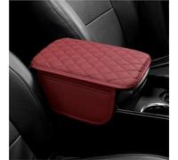 Almohadilla Para Reposabrazos Coche Cuero PU Transpirable Para Consola Central Para VW Para Golf 4 5 6 7 8 Mk5(rojo)