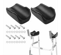 Almohadilla para reposabrazos de andador, almohadilla de soporte para brazo rodante para andador, almohadilla universal de repuesto para reposabrazos estándar, andadores y verticales (2 piezas)