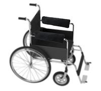 Almohadilla Para Reposabrazos De Silla De Ruedas, 1 Par De Coderas Antifrío Para Sillas Con Velcro, Antideslizantes, Lámpara De Lana 33 * 27cm (Negro)