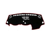 Almohadilla Para Tablero Para Jeep Para Cherokee KL 2014-2018 Tablero Cubierta Alfombrilla Antideslizante Almohadilla Protectora Accesorios Coche Alfombra Sombrilla LHD RHD(Left Hand Red Edge)