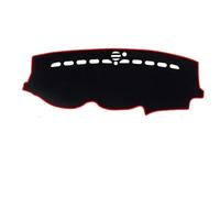 Almohadilla Para Tablero Para Jeep Para Grand Para Cherokee WK2 2011-2020 Cubierta Para Salpicadero Coche Alfombrilla Para Tablero Alfombra Parasol Capa Cojín(Left Hand Red Edge)