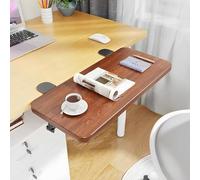 Almohadilla para teclado de 40 x 20 cm con clip, ideal para escritorio esquinero del hogar y la oficina, perfecto para escribir y nizar, color marrón, 60 x 20 cm