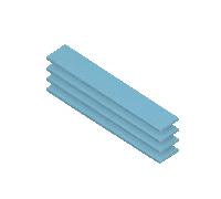 almohadilla pasta termica arctic 120x20x15mm azul pack de 4