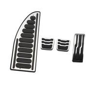 Almohadilla Pedal Coche Para Everest Para Ranger 2016-2023 AT MT Piezas Accesorios Pedales Acero Inoxidable Para Coche Acelerador Freno, Cubierta Apoyo(4Pcs MT with rest)