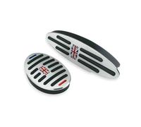 Almohadilla Pedal Cubierta Pedal Reposapiés Para MINI Para Cooper Para Countryman F60 R60 Para Clubman F54 R55 Para One R50 R53 R61 F55 F56 AT Pedal Freno(2piece Red Jack)