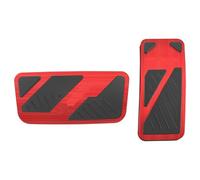 Almohadilla Pedal Freno Compatible Para Bronco 2022-2024 Cubierta Antideslizante Aleación Aluminio Para Pedal Acelerador Transmisión Automática(2 pieces in red)