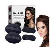 Almohadilla polar con volumen de cabello de 4 piezas | Almohadilla Invisible para aumento de cabello, almohadilla para cabeza alta, Natural y esponjosa, 22g | Almohadilla de lana para el cabello,