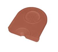 Almohadilla portátil para prensa de café, alfombrilla de silicona con ranura inodora para prensar café con diseño que ahorra espacio, alfombrilla resistente para prensar café para (Marrón S