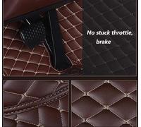 Almohadilla Protección para Chevy para Trax 2014-2016 2017 2018 Años Alfombrillas Coche Personalizadas Detalles Interiores Accesorios Alfombra Alfombrillas Coche(Café)