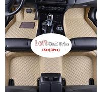 Almohadilla Protección para Nissan para Navara para Frontier NP300 para D23 2015-2024 Alfombrillas para El Suelo del Coche Alfombras Alfombrillas Coche(LHD-Beige)