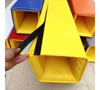 Almohadilla Protectora Almohadilla para Poste de Baloncesto Envoltura de la almohadilla de seguridad pesada, Reemplazo de choque de varilla universal, Alrededor del sótano(H-3.3ft/100cm,6x6 Inch)