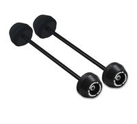 Almohadilla Protectora contra Impactos para La Horquilla del Eje De La Rueda Delantera Y Trasera De para Ducati Panigale V2 V4 899 959 1199 1299. Deslizadores De Marco(Negro,Un par)