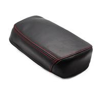 Almohadilla Protectora De La Caja Del Reposabrazos Control Central Coche Para Toyota RAV4 2006-2012 Accesorios Estilo Cuero Microfibra(Black-red line)