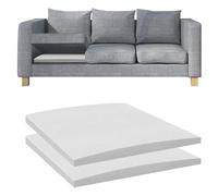 Almohadilla Protectora del Sofá, Reparación de Hundimiento del Cojín 60x60cm 2 PCS, en Poliuretano, Protector del Sofá Para Aumentar La Comodidad, Almohadilla de Soporte de Esponja, Blanco