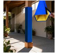 Almohadilla protectora para bastón de baloncesto para parque infantil al aire libre, se adapta a postes de 2 a 12 pulgadas, envoltura de columna de porche, protección duradera para pilares
