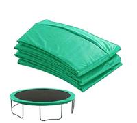 Almohadilla protectora redonda para cama elástica | Cubierta de resorte de seguridad resistente a la intemperie, sin agujeros para barras, piezas de repuesto para mayor seguridad y comodidad