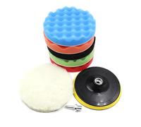 Almohadilla pulidora de búfer - 8 piezas de 6"7"150 mm 180 mm de cara,Kit de almohadillas de pulido de corte para pulidor de búfer de automóvil Lijado, pulido, encerado Pulido y encerado