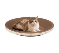 Almohadilla rascadora de 40 cm para gatos, interactivo para amoladora de garras, tumbona de cartón corrugado, tapete rascador duradero para sala de estar, dormitorio, esquina, balcón