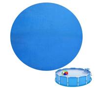 Almohadilla redonda para piscina, alfombrilla de piscina sobre el suelo para protección contra pinchazos, cojín de suelo resistente a la intemperie, color azul